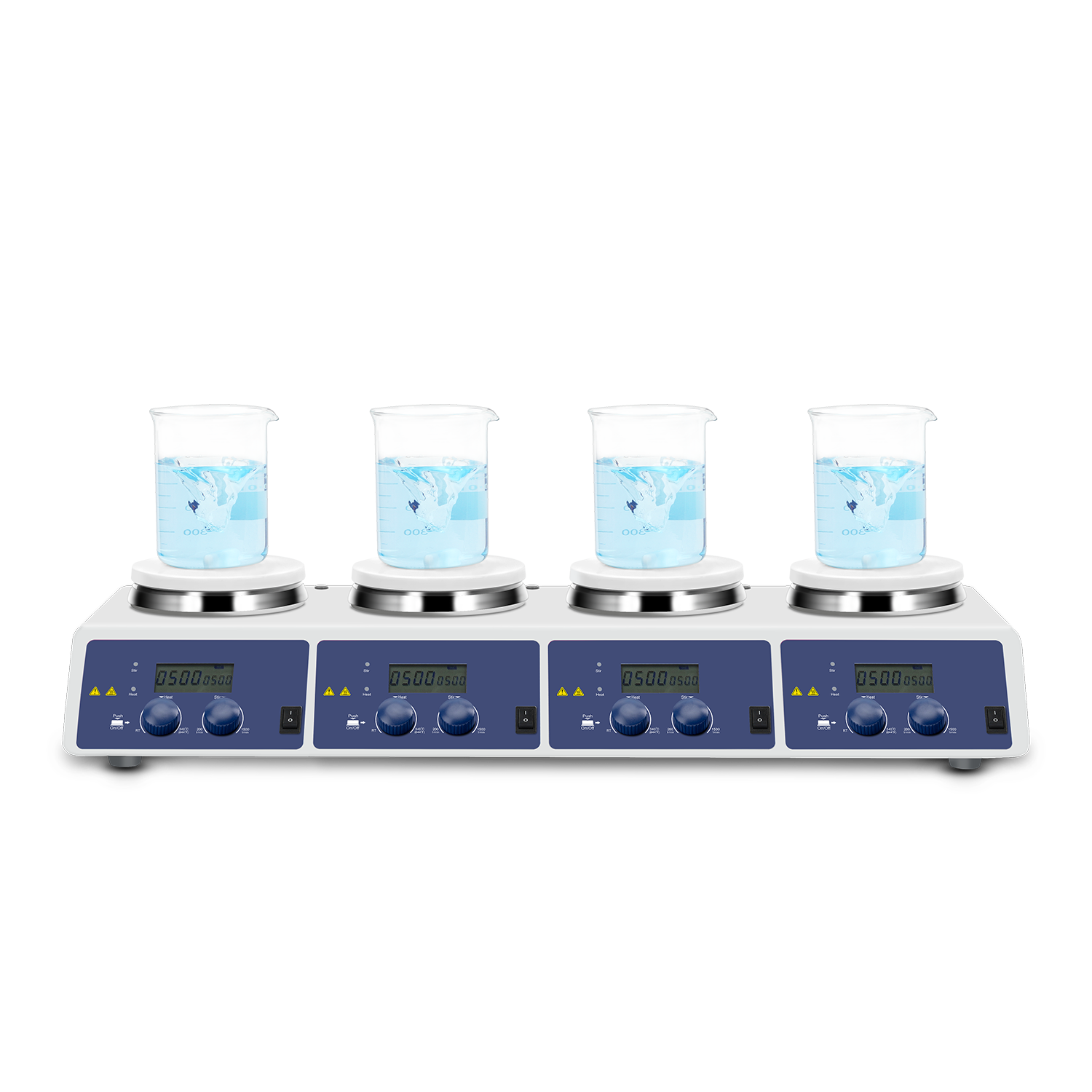 Lab Magnetic Stirrer Hot Plate - MS-H340-S4 LCD 4 Channel Digital Magnetic