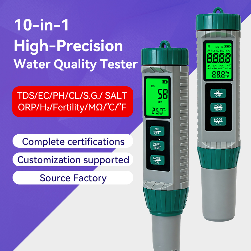 New 10 In 1 PH Meter PH TDS EC - Ph Meter Digital Water Tester recension och pris