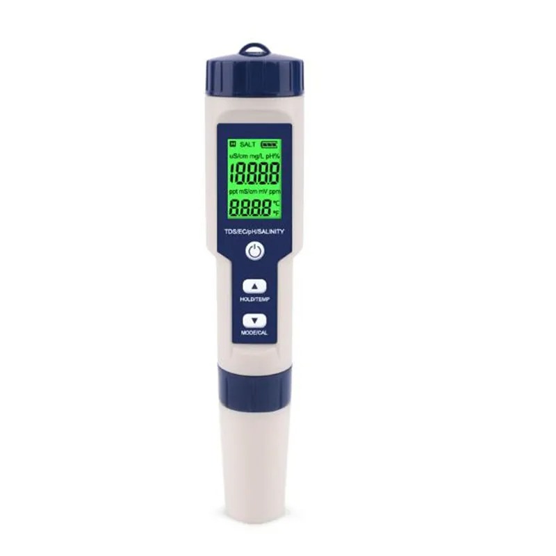 5 IN 1 PH Temperature TDS EC S - Ph Meter Digital Water Tester recension och pris