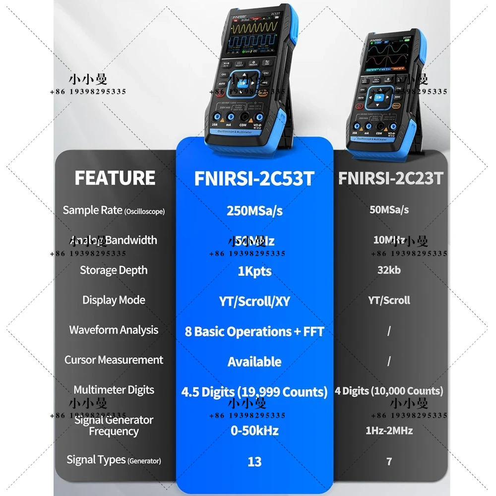 FNIRSI 2C53T Upgraded Handheld - Fnirsi Digital Oscilloscope Handheld recension och pris