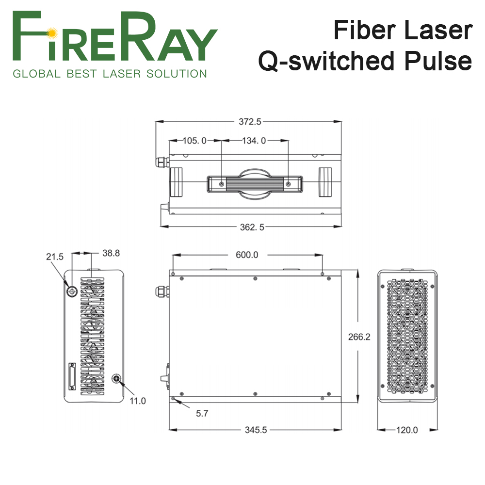 FireRay MAX Q-switched Pulse F - Fiber Laser Marking Machine 30W recension och pris