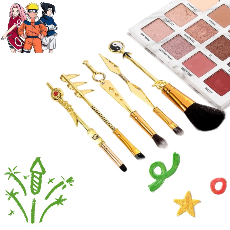 Naruto Anime Makeup Brush 5-Pi - Industrial Tools recension och pris