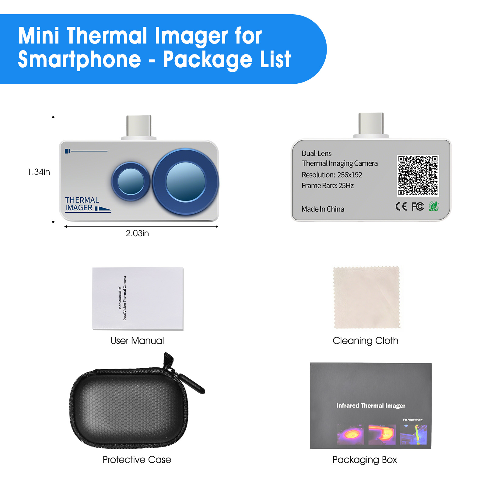 Thermal Camera for Android Pho - Thermal Imaging Camera Pcb Repair recension och pris