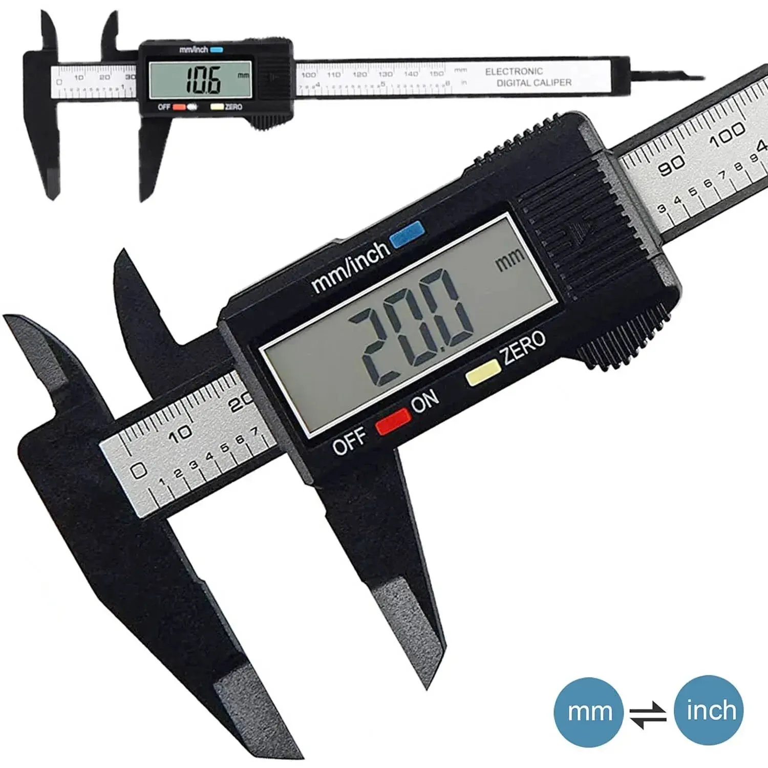 Carbon Fiber Digital Caliper 1 - Digital Caliper 150Mm Stainless Steel recension och pris