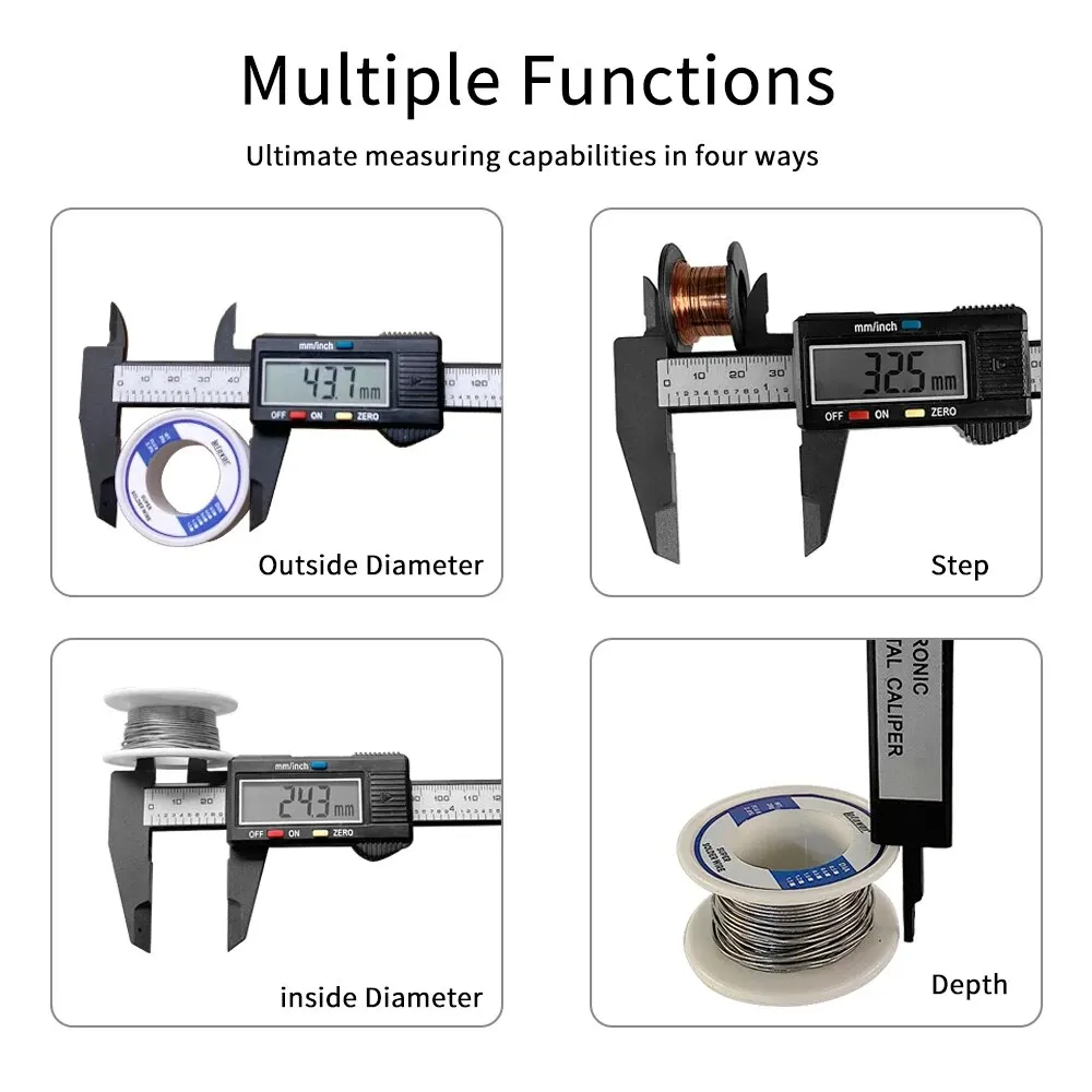 Carbon Fiber Digital Caliper 1 - Digital Caliper 150Mm Stainless Steel recension och pris