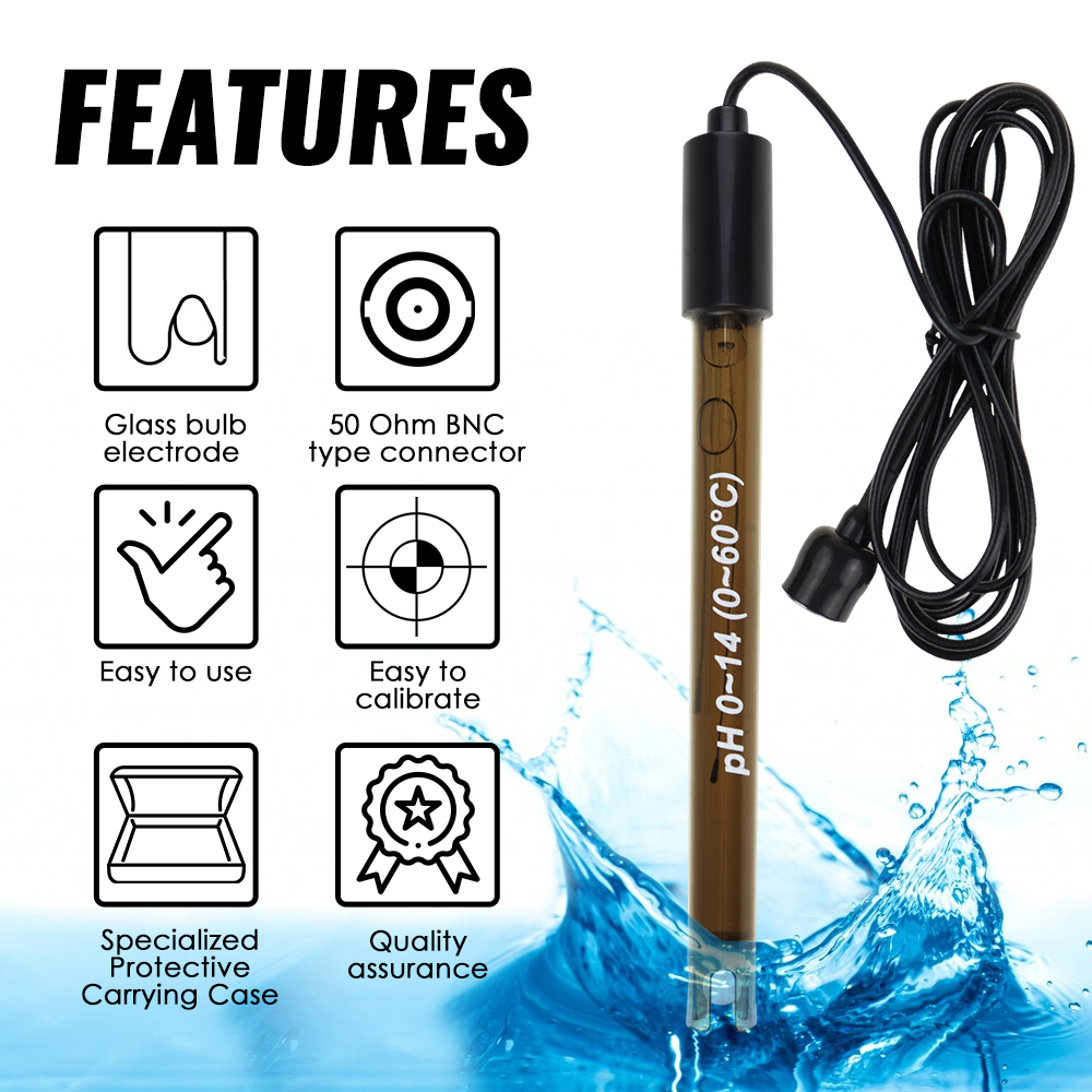 Ph Meter Ph Sonde Pool BNC Typ - Ph Meter Digital Water Tester recension och pris